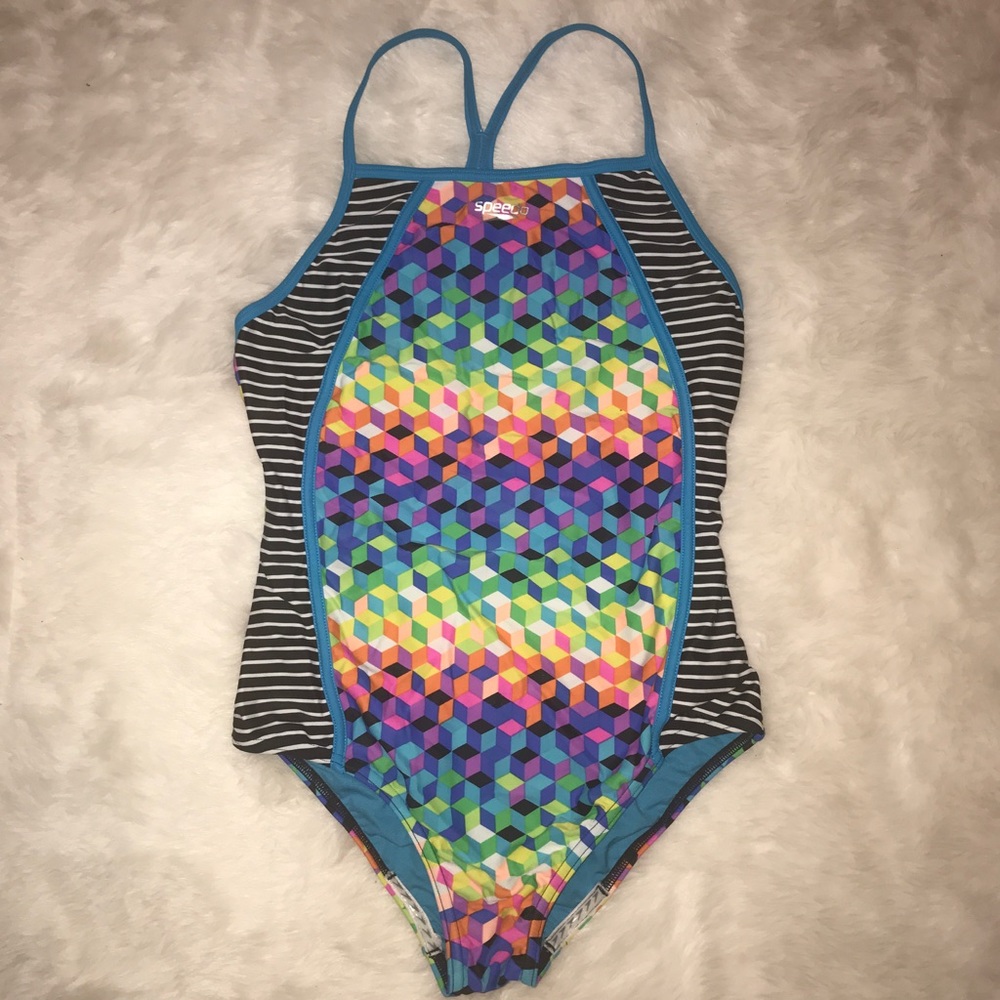 Speedo one piece suit size 16 kid